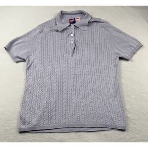 Tail Polo Sweater 100% Spun Silk Women's Size S Lilac